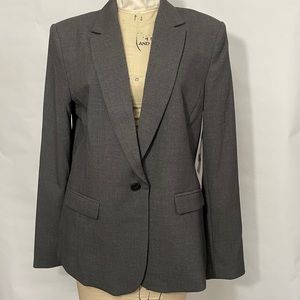 Worthington grey fully lined tailored career blazer size 10